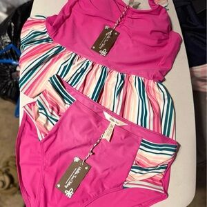 Matilda Jane Pink Striped Bikini